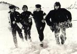 The Beatles in the snow