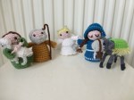 Crochet nativity scene